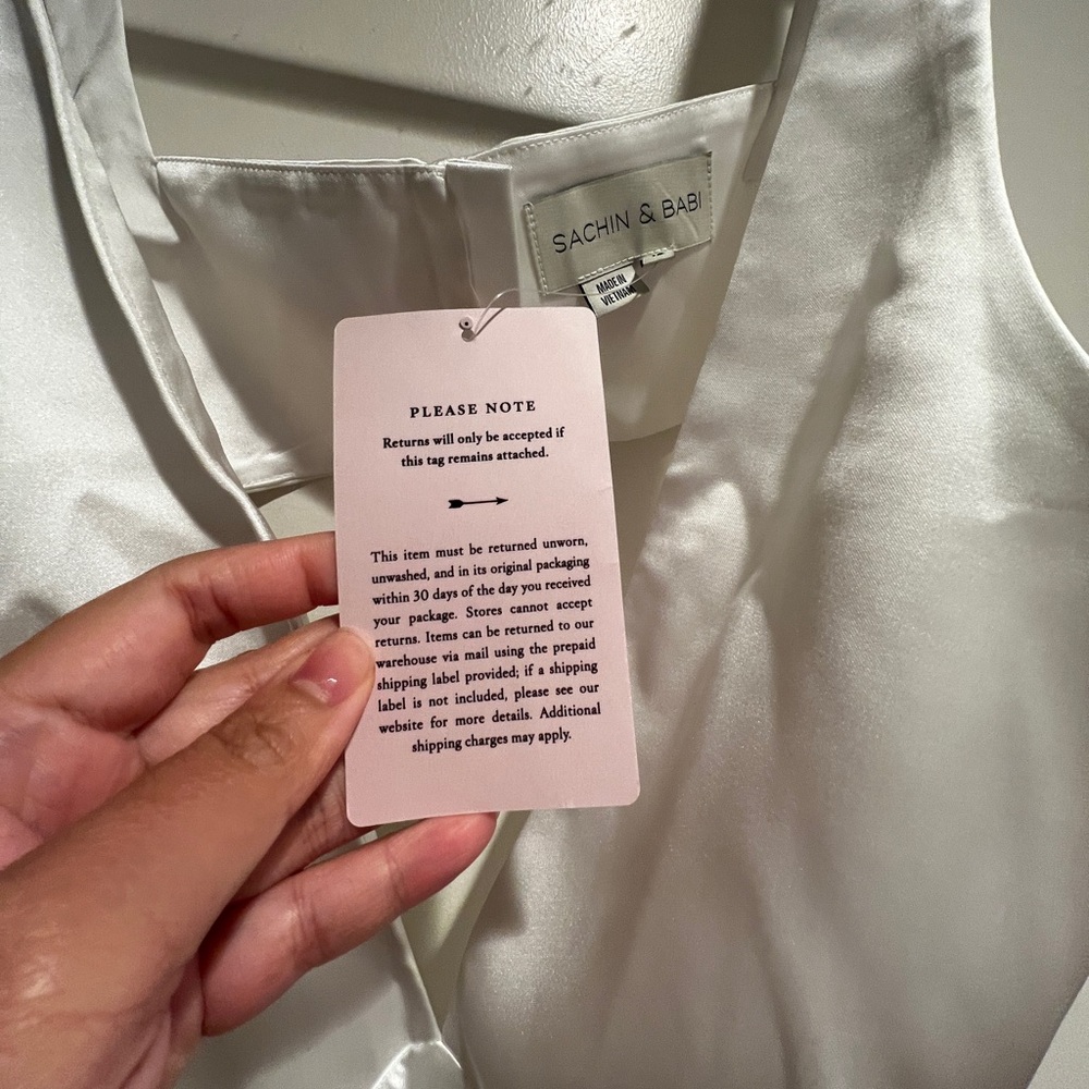 NWT Sachin & Babi Sierra Satin Midi Dress - Picture 2 of 4